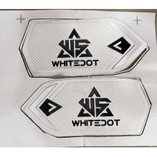 Raw Material Embossed Strap Label RH-LH Rexine White