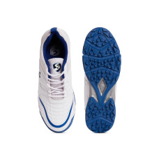 SG Steadler 6.0 Studs Cricket Shoes White/Royal Blue UK 10 || US 10.5